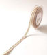 Herringbone Cotton Ribbon 12mmx9m Beige