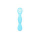 bebeLOGIC Baby Löffel aus Silikon Blau
