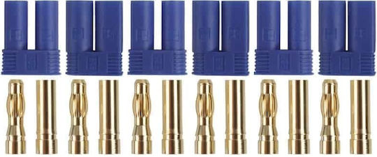 Gold Connector Yuki Model Compatible E-flite Ec5 3 Pairs