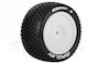 Louise Rc E-maglev 1-10 Buggy Tire Set Mounted Soft White Wheels Hex 12mm 4wd Rear L-t3176swkr Louise Rc World