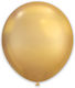 Composition with 30 Balloons Latex Gold Chrome