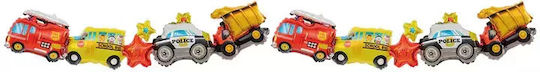 Balloon Foil Multicolour Cars 20cm
