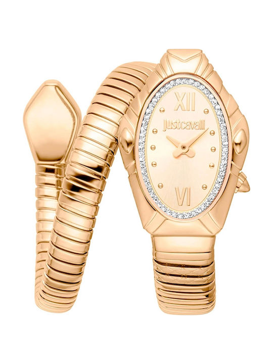 Just Cavalli Ceas de Damă cu Rose Gold Brățară ...