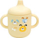 Queen Mother Kleinkinderbecher aus Silikon Beige