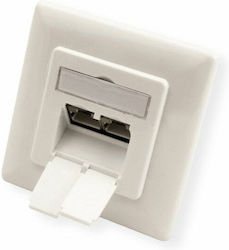 Roline Socket 25.99.8490 Wall Mounting 2x Rj-45 F Stp Cat.6a