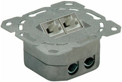 Roline Socket 25.99.8490 Wall Mounting 2x Rj-45 F Stp Cat.6a