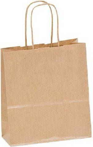 Metron Packaging Bag Paper Bag 24x20x10cm Kraft Twisted Handle 25pcs