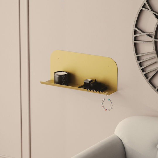 Wall Shelf Long Gold 55x12x23cm