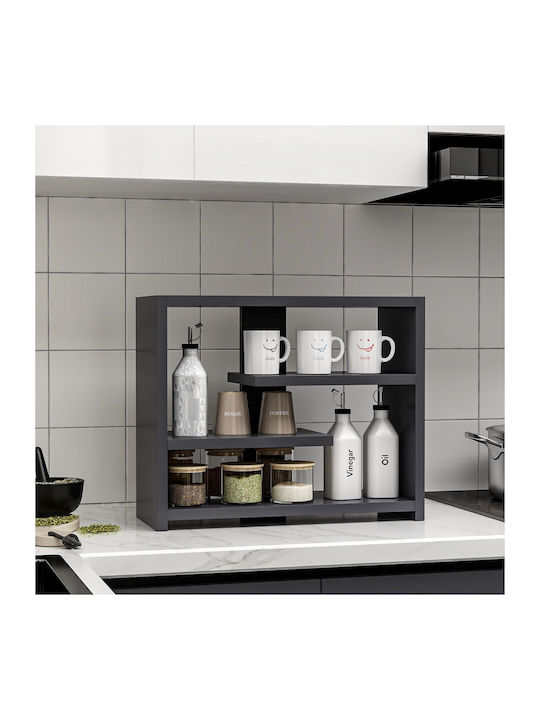 Shelf Wall Gupse Anthracite 48.6x21.4x40cm