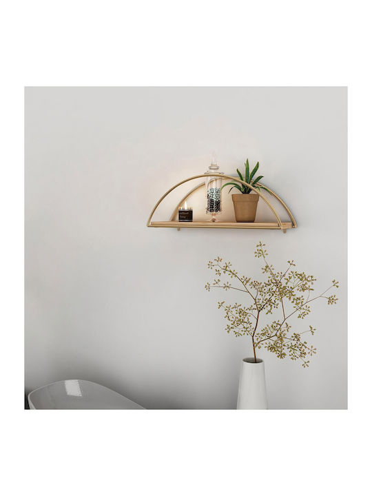 Ράφι Τοίχου Dekoratif Gold-brown 45x15x18εκ.