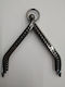 Metallgriff für handgefertigte Tasche 11 cm Farbe Schwarz Gun Black