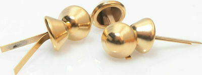 Metalltaschenfüße Farbe Gold 12 mm 1 Stück