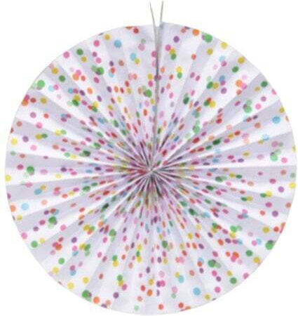 Paper Fan Ball Set/2 45cm Multicolor