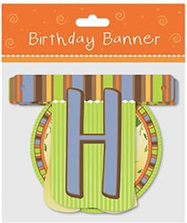 Διακοσμητικό Bannerγενεθίων ΄''happy Birthday ''175cm Monkey-πορτοκαλί-πράσινο Διακοσμητικό Bannerγενεθίων ΄''happy Birthday ''175cm Monkey-πορτοκαλί-πράσινο