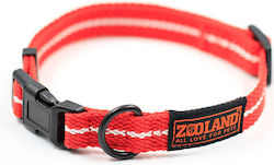 Zooland Περιλαίμιο Cotton Webbing Κόκκινο M 2x33-50cm