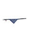 Hund/Katzen Halsband 30cm Bandana Glocke Blau