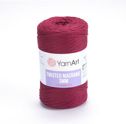 Yarnart Twisted Macrame 3mm 781 Μπορντό