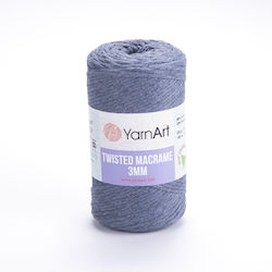 Yarnart Twisted Macrame 3mm 761 Μπλε