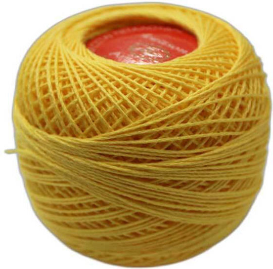 Cotton Knitting Yarn 4seasons Col Yellow 3533 1pc 50gr 210mtr