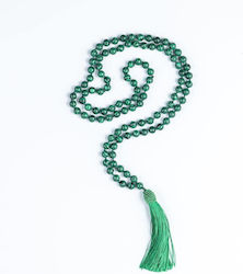 Cuoro Malachite Semi-Precious Stone Worry Beads Green