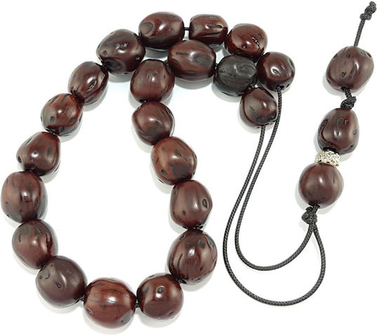 Scented Nutmeg Worry Beads Seeds Burgundy