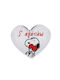 Snoopy Herz Pailletten Kissen