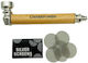 Metallpfeife Champ Holzbeschichtung Hellbraun 12cm