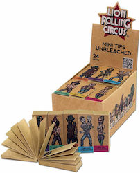 Lion Rolling Circus Tips Τζιβάνα Unbleached Σπαστή Mini Lion Rolling Circus Tips Τζιβάνα Unbleached Σπαστή Mini