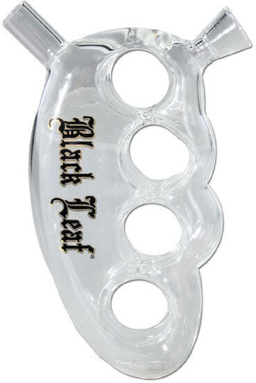 Стъклена водна лула Black Leaf "Knuckle Duster Pure" 13x7см