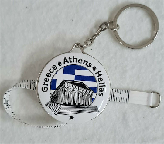 Ακροπολη Limited Edition Laser Print Μεζούρα Μπρελόκ Picco Αυτόματη Κουμπί Επαναφοράς Εκατοστά Ίντσες 150εκ X 0.8εκ Ø4.2εκ Κωδ.933-α Hoechstmass Γερμανίας