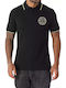 Polo Short Sleeve Black Blouse