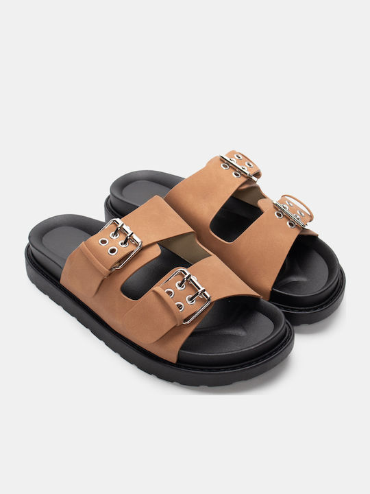 Luigi Sandale Casual Damă Flatforme Maro