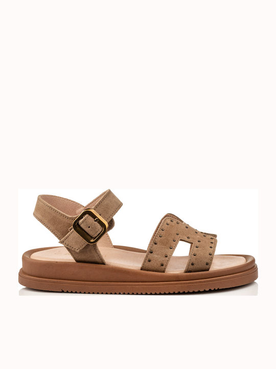Carad Shoes Δερμάτινα Γυναικεία Σανδάλια Flatfo...