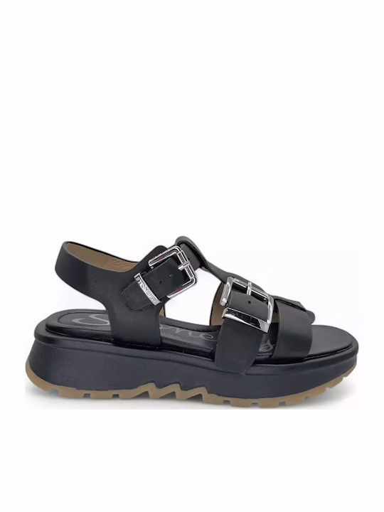 Stonefly Leder Flache Sandalen für Damen in Sch...
