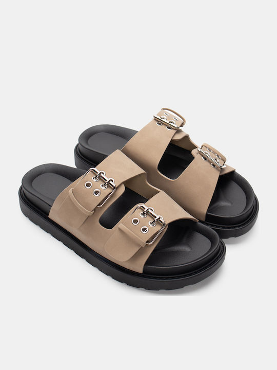Luigi Sandale Casual Damă Flatforme Bej