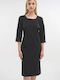 Rochie Midi De Seară Neagră