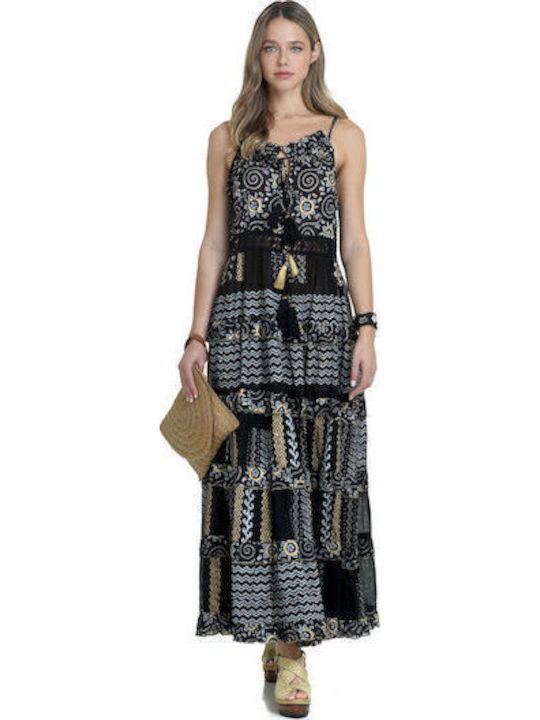 MiandMi Women's Maxi Dress Beachwear Black