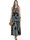 MiandMi Women's Maxi Dress Beachwear Black