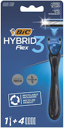 BIC Hybrid 3 Бръсначка с Подменяеми Глави с 3 О...