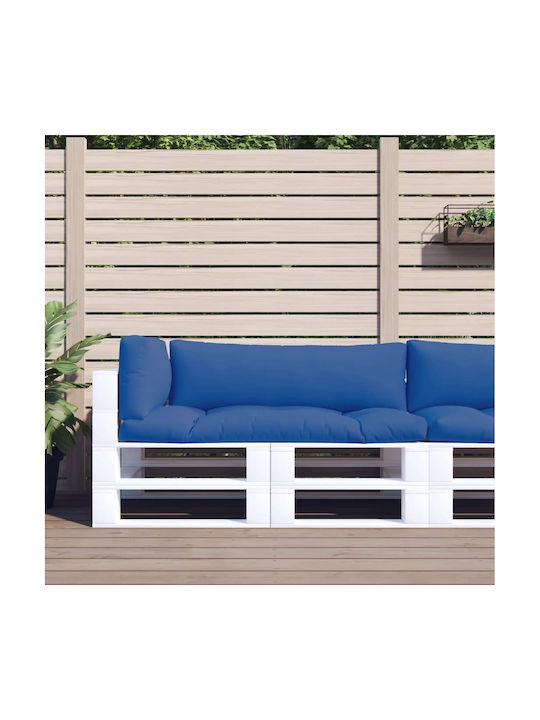 vidaXL Blue Bench Cushion for Pallet with Backr...