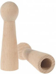 Solid Wooden Pawn Woman Φ24x9cm