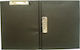 Double Clipboard Conference Folder Leather Cover 806 A4 Black