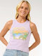 Women's Blouse Cotton Sleeveless Lilac