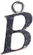 Metallische Silber Monogramm Set/25 Beta