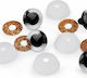 Glitter Safety Eyes for Dolls 25mm 2pcs