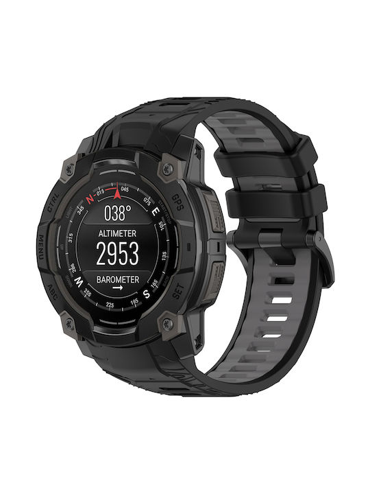 Techsuit Curea Neagră Garmin Instinct 3 (50mm) Techsuit Curea Neagră Garmin Instinct 3 (50mm)