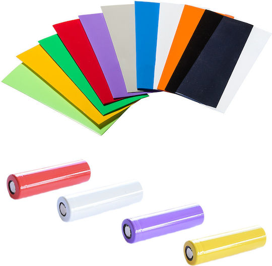 Plastic Wraps 20700/21700 Battery 5τμχ Light Green