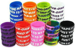 Decorative Protective Silicone Rings Concave Letters Διαφανές