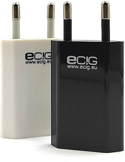 Φορτιστής Τοίχου Ecig Usb 220v 1a White