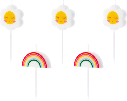 Geburtstagskerzen Gänseblümchen Dekoration 2-3 5 cm 5 Stück